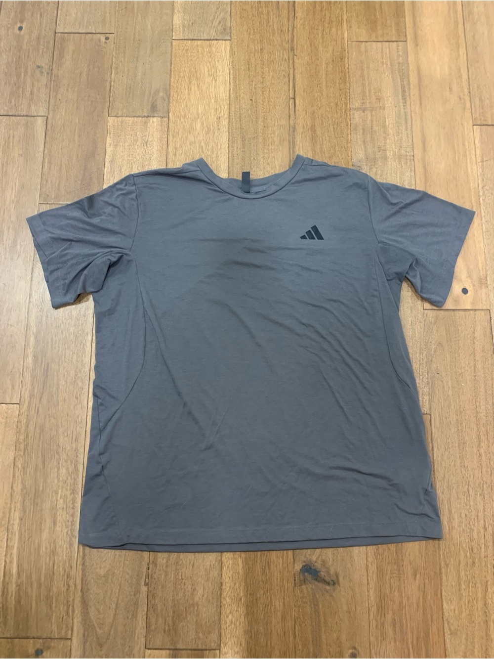 adidas Men’s Short Sleeve Tee — Charcoal Gray